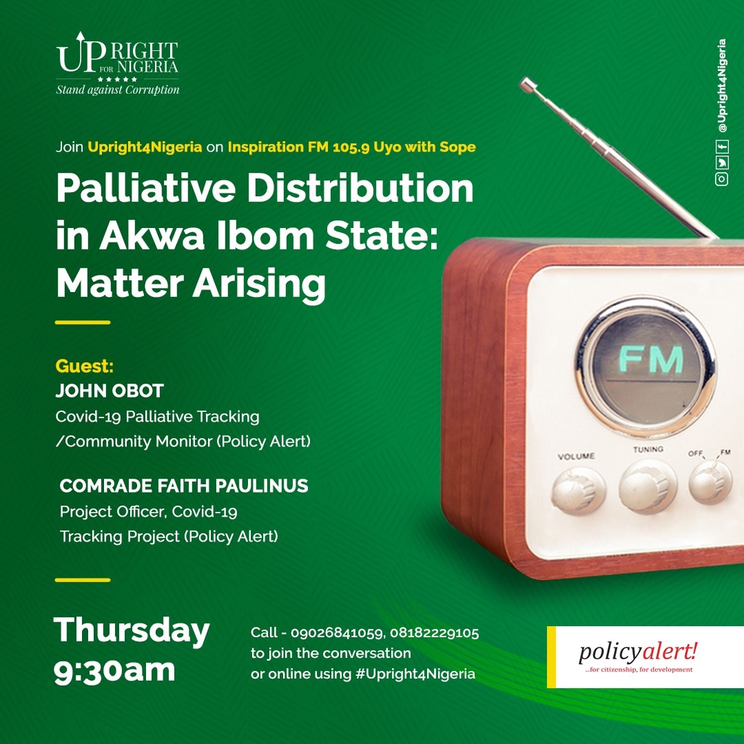 Palliative Distribution in Akwa Ibom State – Matters Arising
